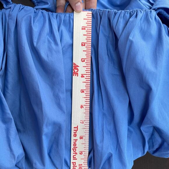 Zara Bubble Crop NWT Straps Large Blue‎ Y2K Style - Picture 4 of 8